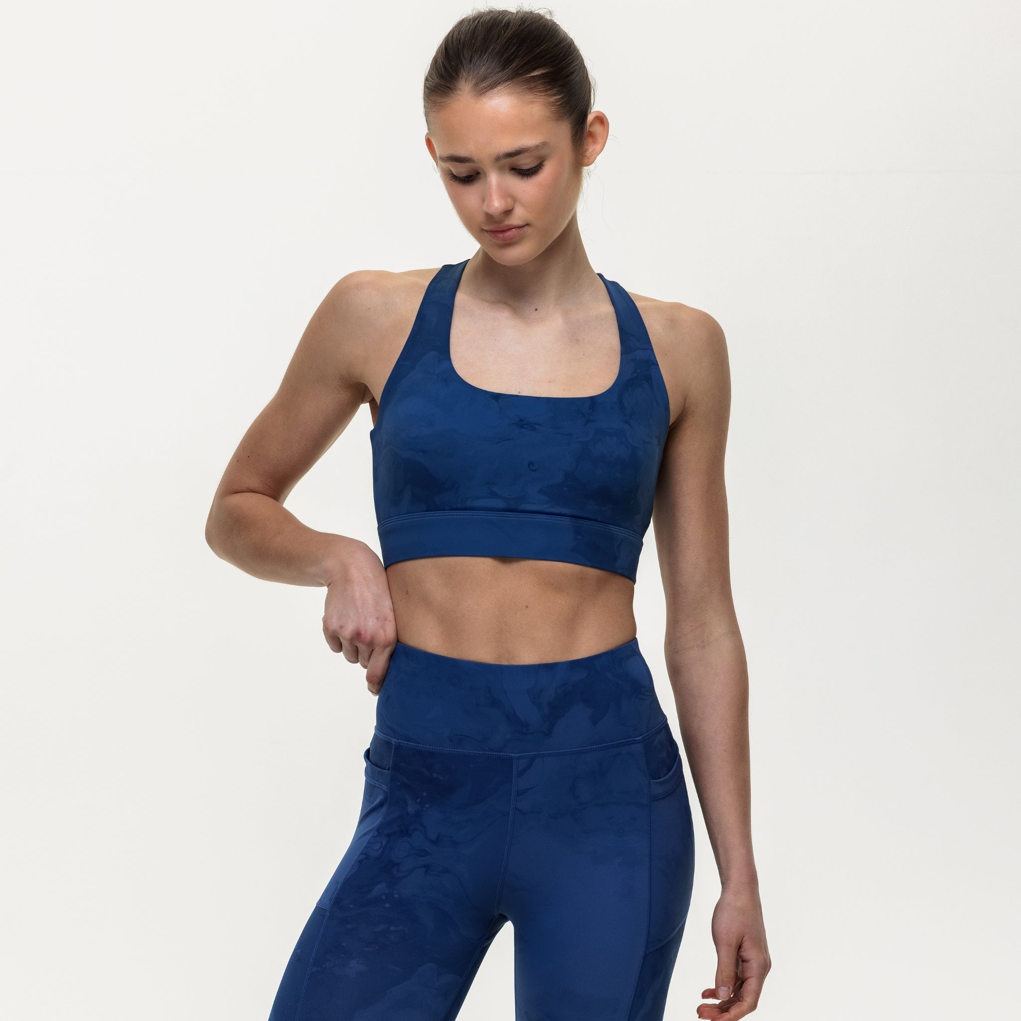 Flex Medium Support Bra - Indigo Marble