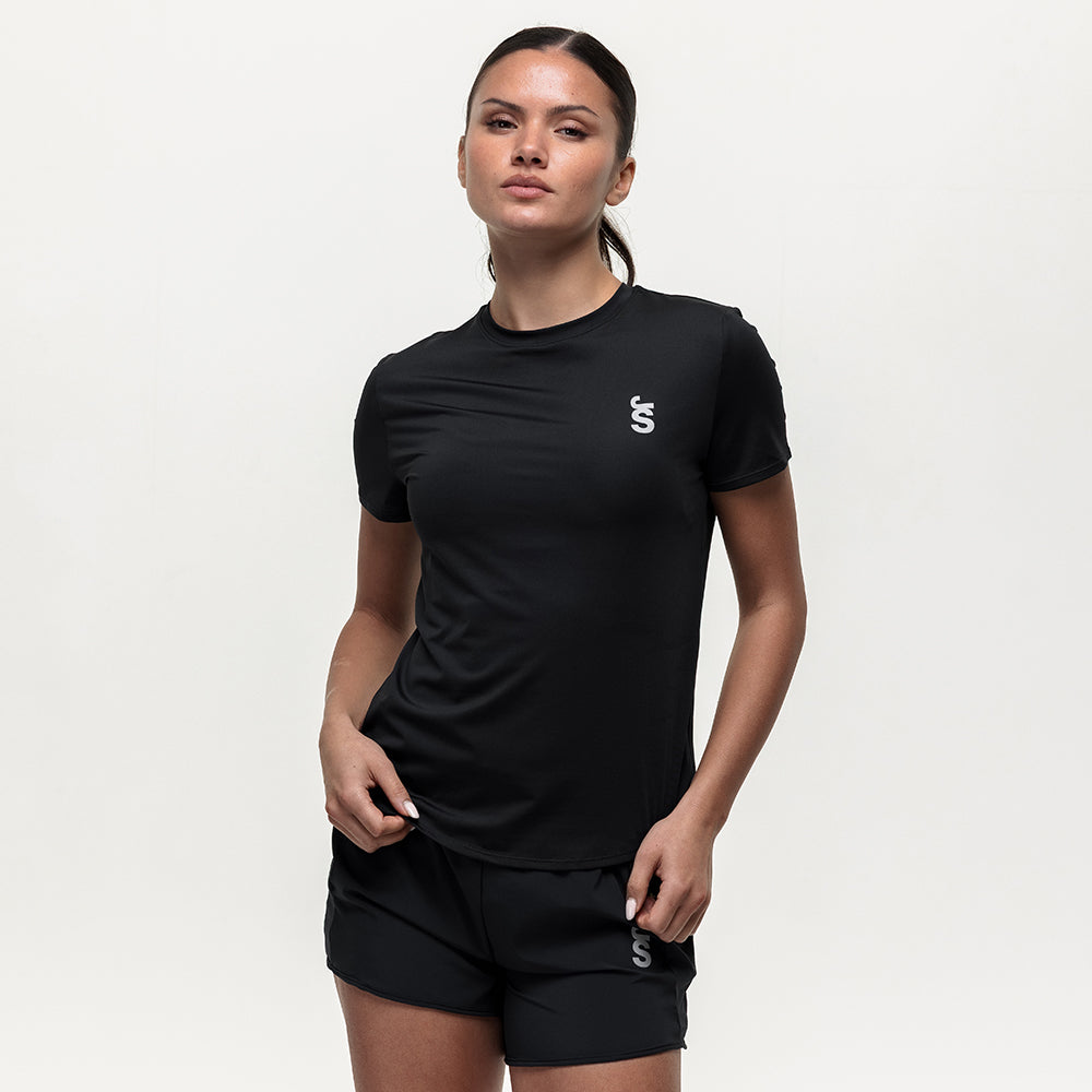 Run Tempo Pocket Tee - Black Onyx