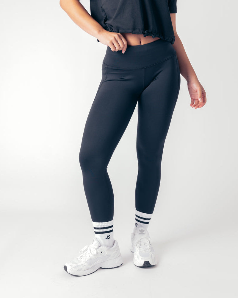Mid Rise Genesis Leggings - Black Onyx
