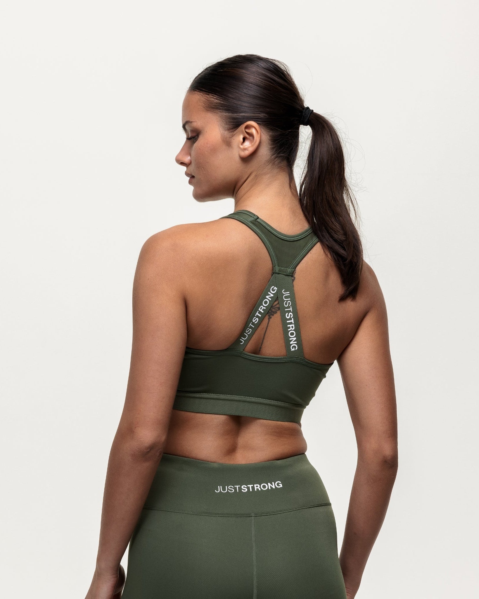 Motion Medium Support Bra - Khaki
