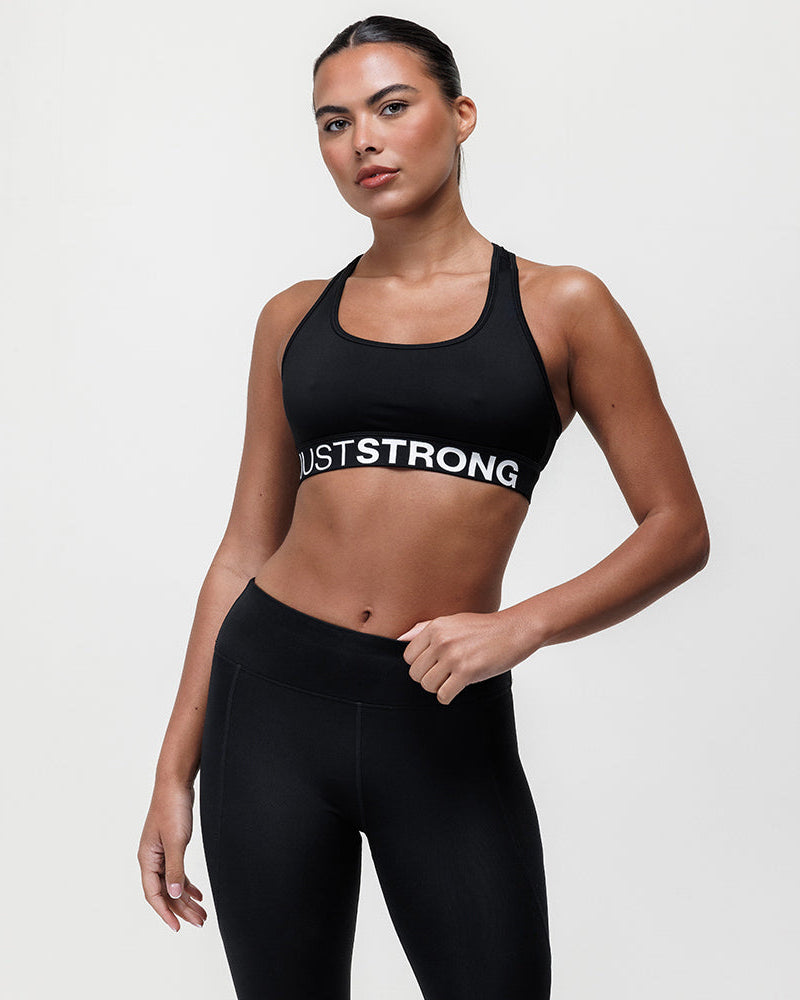 Motion Light Support Bra - Black