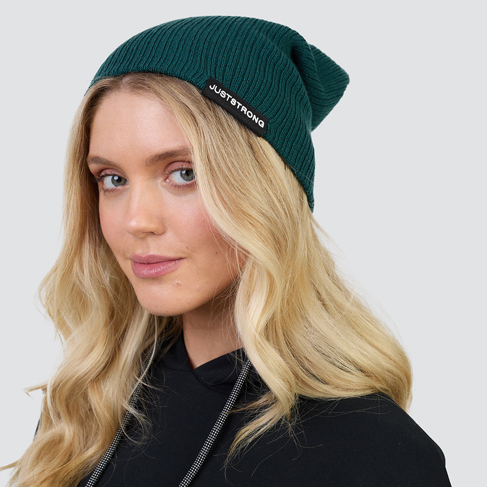 Pine Green Slouch Beanie