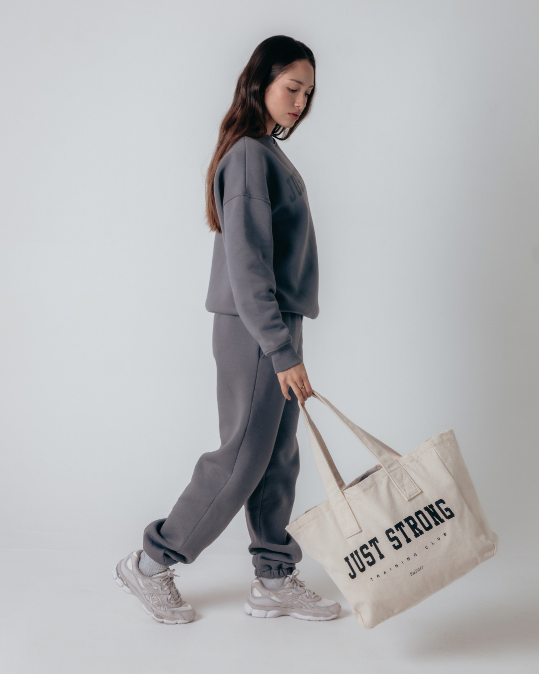 Just Strong Tote Bag - Natural Stone