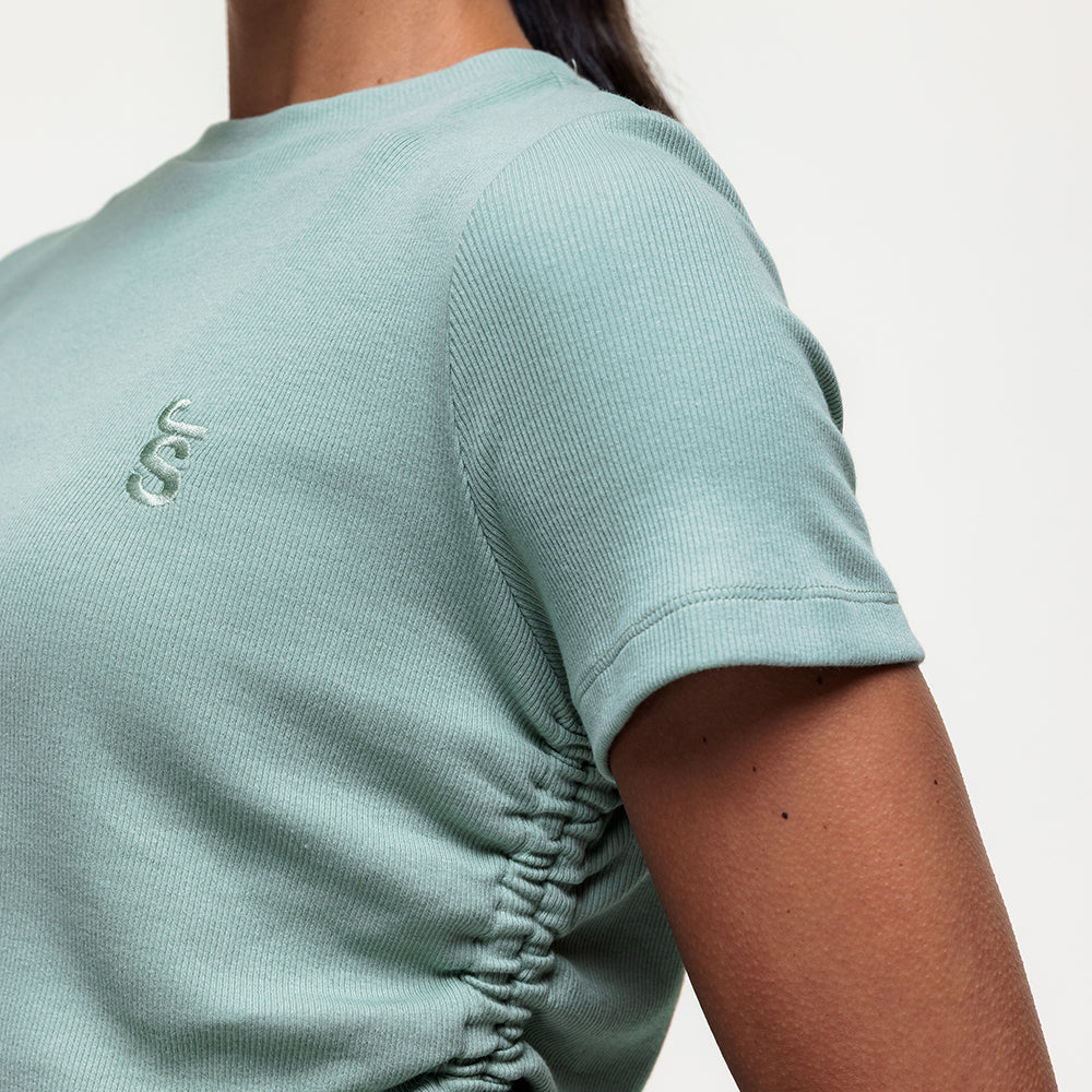 Shanti Ruched Tee - Seamoss