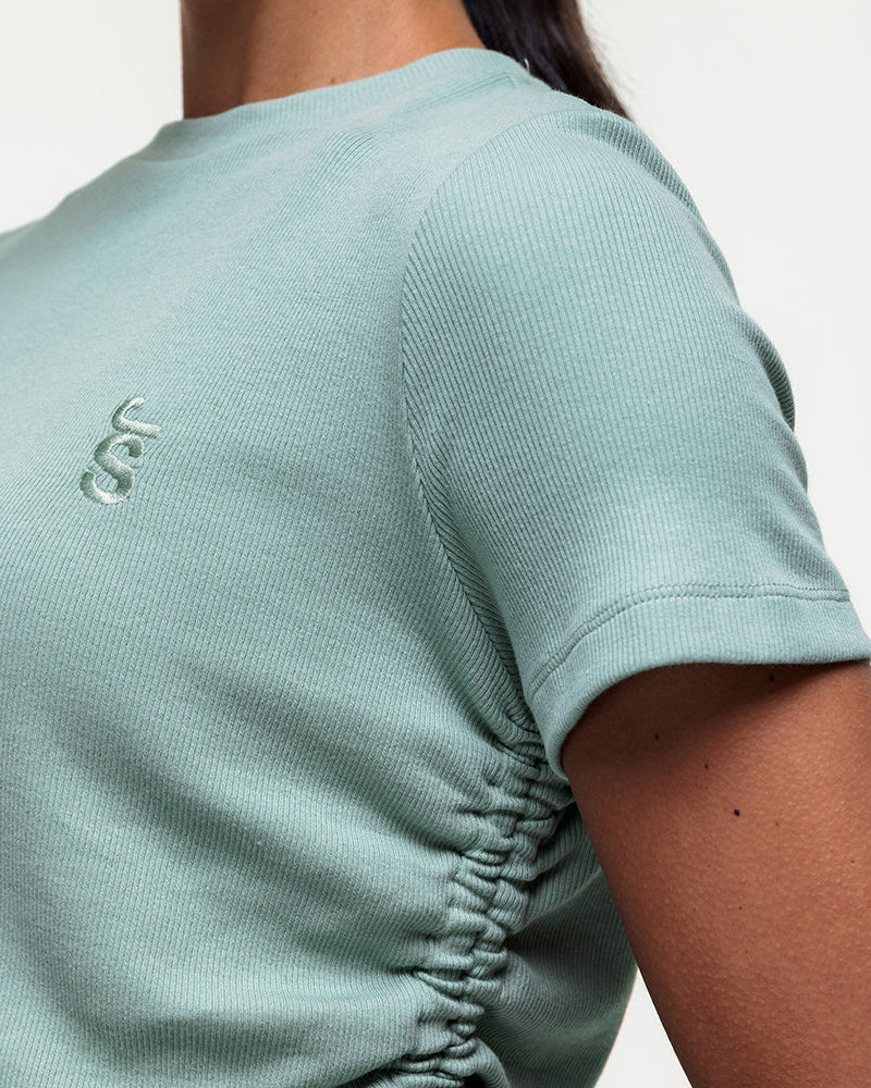 Shanti Ruched Tee - Seamoss