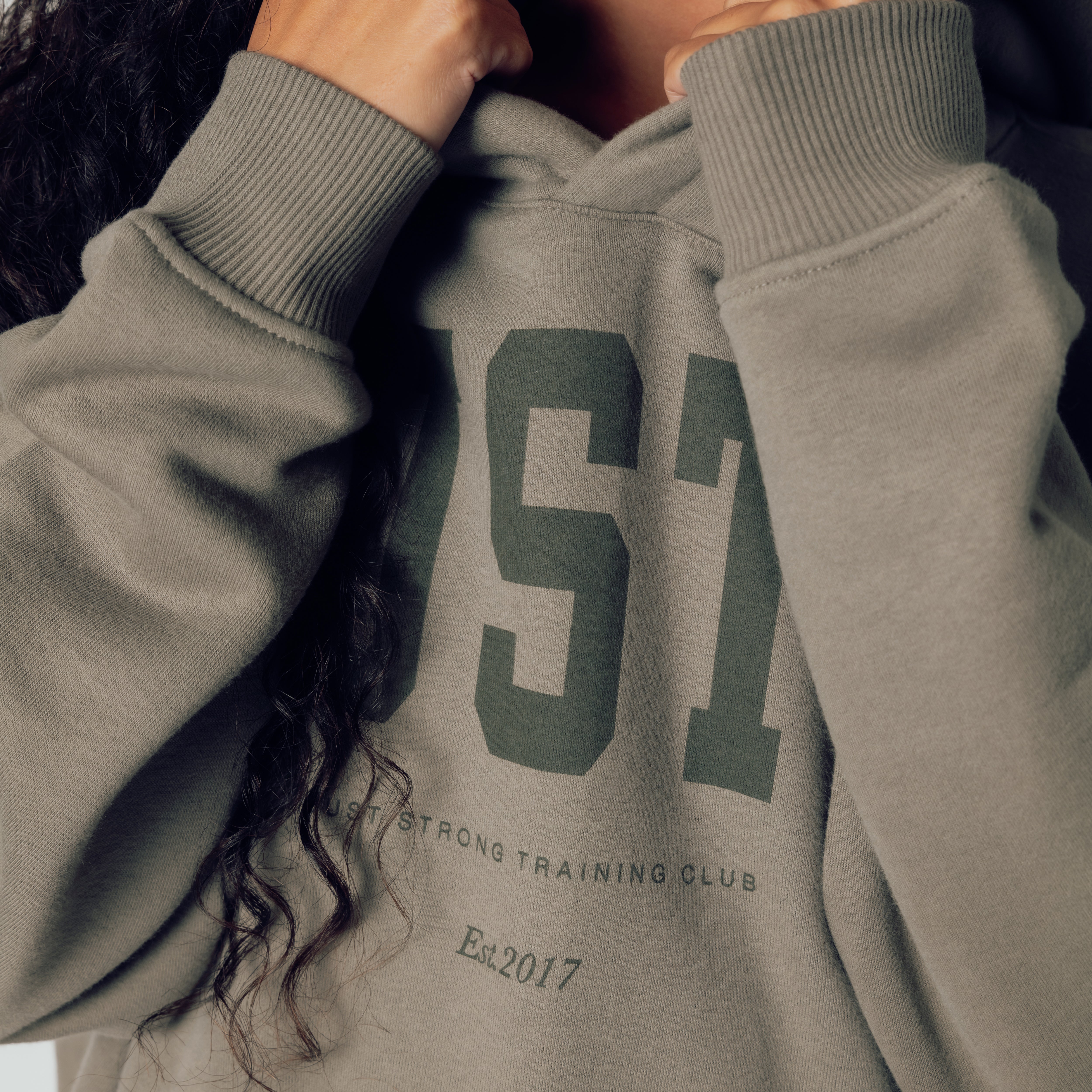 Training Club Oversized Hoodie - Washed Olive