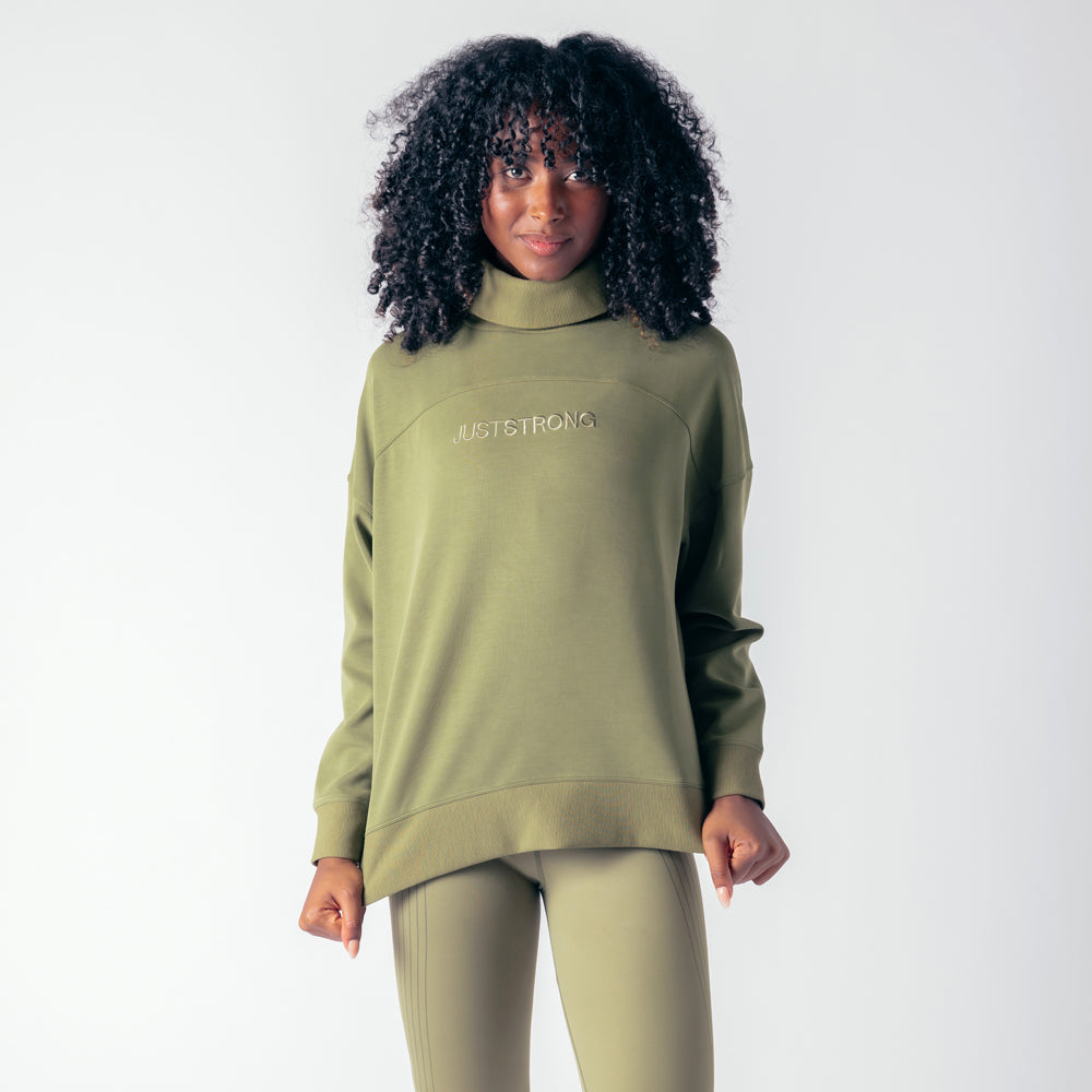 Luxe Essence Turtleneck - Military Green