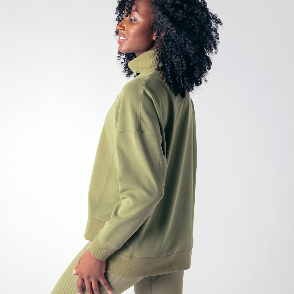 Luxe Essence Turtleneck - Military Green