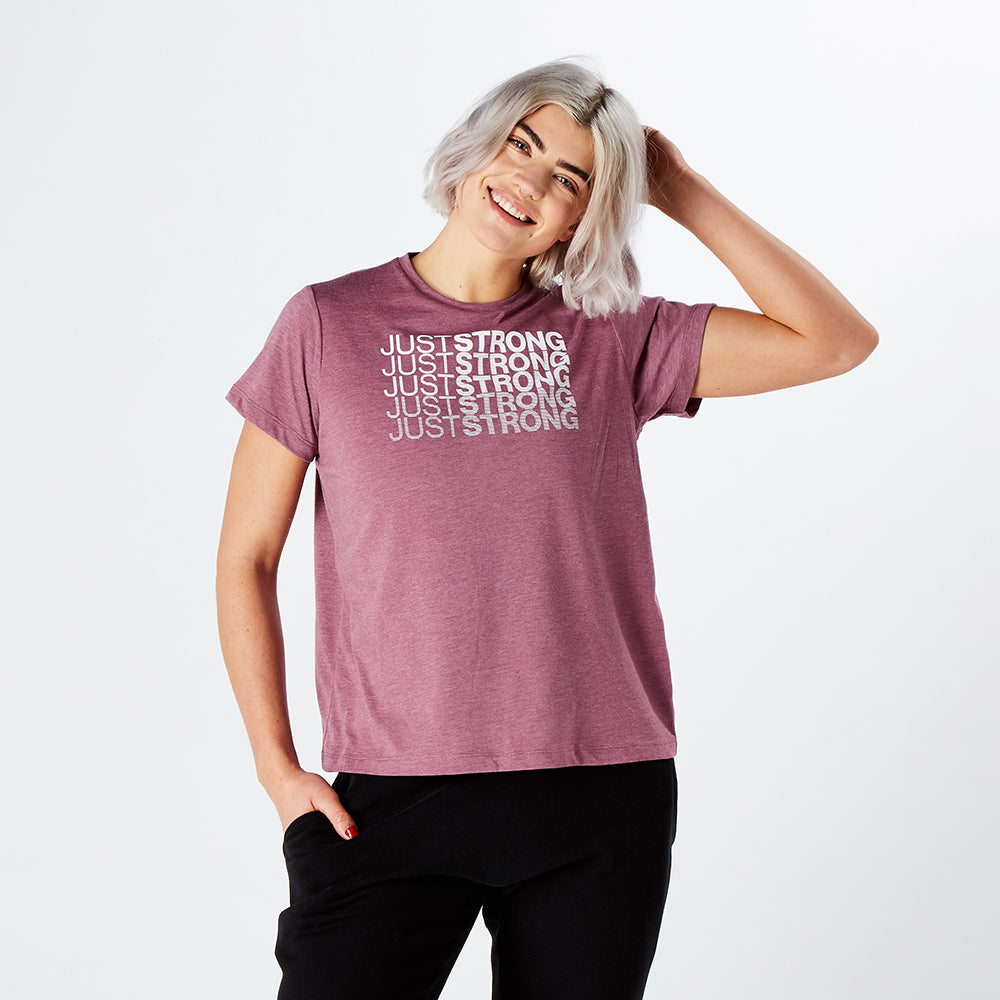 Damson Marl Fade Graphic Tee