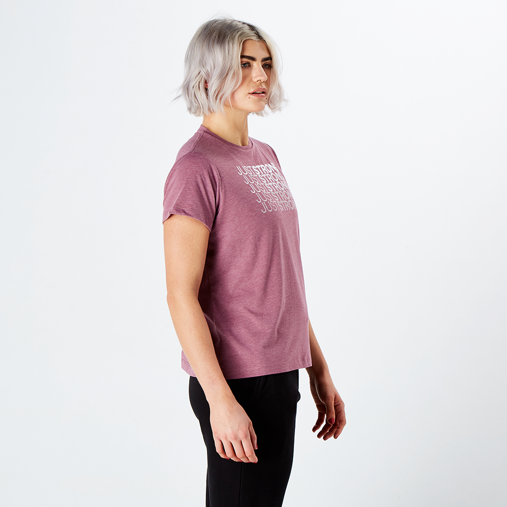 Damson Marl Fade Graphic Tee